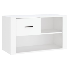 vidaXL fehér szerelt fa cipősszekrény 80x35x45 cm (816752) bútor