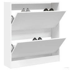 vidaXL Fehér szerelt fa cipőszekrény 80 x 21 x 87,5 cm bútor