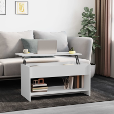 vidaXL fehér szerelt fa dohányzóasztal 102x50x52,5 cm bútor