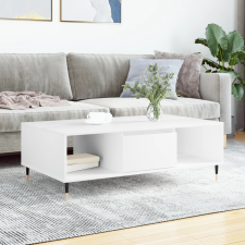vidaXL fehér szerelt fa dohányzóasztal 104x60x35 cm bútor