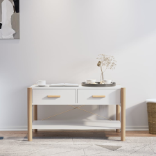 vidaXL fehér szerelt fa dohányzóasztal 82 x 48 x 45 cm bútor