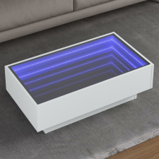 vidaXL fehér szerelt fa dohányzóasztal 90 x 50 x 30 cm bútor