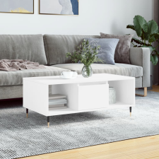 vidaXL fehér szerelt fa dohányzóasztal 90 x 50 x 36,5 cm bútor