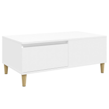vidaXL fehér szerelt fa dohányzóasztal 90 x 50 x 36,5 cm (821108) bútor