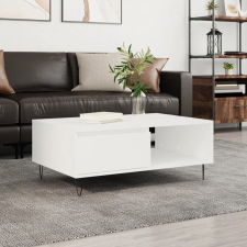 vidaXL fehér szerelt fa dohányzóasztal 90 x 60 x 35 cm bútor
