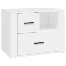 vidaXL fehér szerelt fa éjjeliszekrény 60 x 36 x 45 cm (816736) bútor
