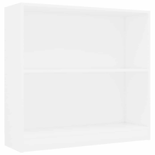 vidaXL fehér szerelt fa könyvespolc 80x24x75 cm (800891) bútor