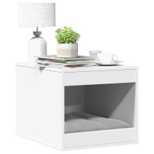 vidaXL fehér szerelt fa macskaalomdoboz 47 x 59 x 42 cm macskafelszerelés