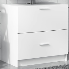 vidaXL fehér szerelt fa mosdószekrény 59 x 37 x 59 cm fürdőszoba bútor