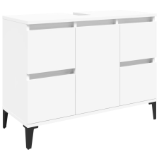 vidaXL fehér szerelt fa mosdószekrény 80 x 33 x 60 cm (821276) fürdőszoba bútor
