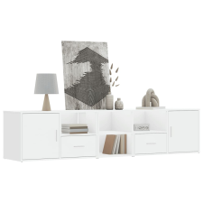 vidaXL fehér szerelt fa sarokszekrény 200x40x45 cm bútor