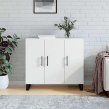 vidaXL fehér szerelt fa tálalószekrény 90 x 34 x 80 cm bútor
