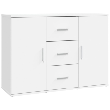 vidaXL fehér szerelt fa tálalószekrény 91x29,5x65 cm (823342) bútor