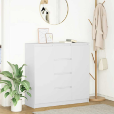 vidaXL fehér szerelt fa tálalószekrény fiókos 100,5x35x98,5 cm bútor