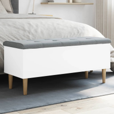 vidaXL fehér szerelt fa tárolópad 102x42x46 cm bútor