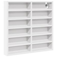 vidaXL fehér szerelt fa vitrinszekrény 60 x 8,5 x 58 cm (847961) bútor