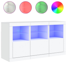 vidaXL fehér tálalószekrény LED-világítással 123 x 37 x 67 cm (3209058) bútor