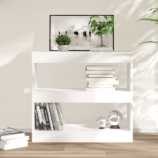 vidaXL fehér térelválasztó könyvszekrény 80 x 30 x 72 cm bútor