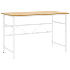 vidaXL fehér-tölgyszínű MDF és fém számítógépasztal 105 x 55 x 72 cm (20540) bútor