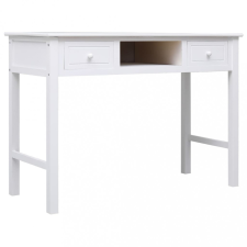 vidaXL fehér tömör császárfa íróasztal 108 x 45 x 76 cm íróasztal