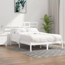 vidaXL fehér tömör fa ágykeret 120 x 190 cm (4FT Small Double) ágy és ágykellék