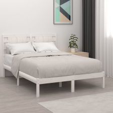 vidaXL fehér tömör fa ágykeret 120 x 190 cm (4FT Small Double) ágy és ágykellék