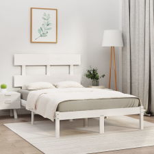vidaXL fehér tömör fa ágykeret 120 x 200 cm ágy és ágykellék
