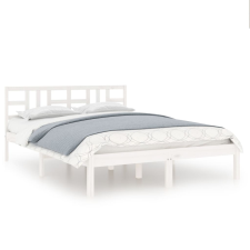 vidaXL fehér tömör fa ágykeret 120 x 200 cm (3105401) ágy és ágykellék