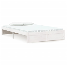 vidaXL fehér tömör fa ágykeret 120 x 200 cm (814945) ágy és ágykellék