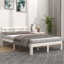 vidaXL fehér tömör fa ágykeret 180x200 cm (6FT Super King) ágy és ágykellék