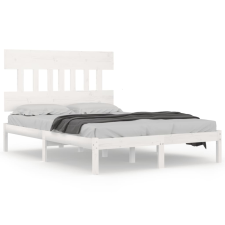 vidaXL fehér tömör fa ágykeret 200 x 200 cm (3104759) ágy és ágykellék