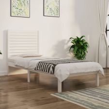 vidaXL fehér tömör fa ágykeret 75 x 190 cm (2FT6 Small Single) ágy és ágykellék