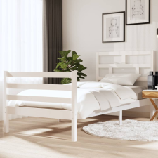 vidaXL fehér tömör fa ágykeret 90 x 190 cm (3FT Single) ágy és ágykellék
