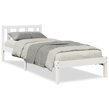vidaXL fehér tömör fenyő extra hosszú ágykeret matrac nélkül 100x210cm (852433) ágy és ágykellék