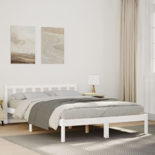 vidaXL fehér tömör fenyő extra hosszú ágykeret matrac nélkül 160x220cm ágy és ágykellék