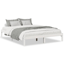 vidaXL fehér tömör fenyő extra hosszú ágykeret matrac nélkül 160x220cm (852423) ágy és ágykellék
