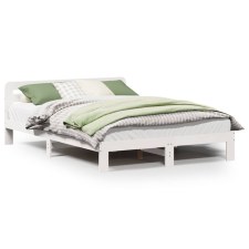 vidaXL fehér tömör fenyőfa ágy matrac nélkül 120 x 190 cm (855571) ágy és ágykellék