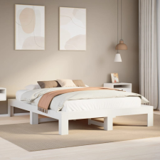 vidaXL fehér tömör fenyőfa ágy matrac nélkül 140 x 200 cm ágy és ágykellék