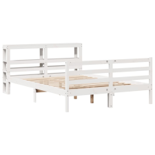 vidaXL fehér tömör fenyőfa ágy matrac nélkül 140 x 200 cm (3305827) ágy és ágykellék