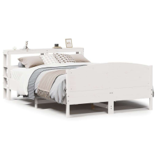vidaXL fehér tömör fenyőfa ágy matrac nélkül 140x190 cm ágy és ágykellék