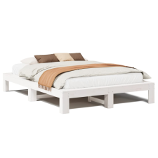 vidaXL fehér tömör fenyőfa ágy matrac nélkül 140x190 cm (3308745) ágy és ágykellék