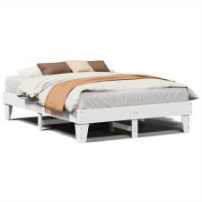 vidaXL fehér tömör fenyőfa ágy matrac nélkül 140x190 cm (855368) ágy és ágykellék