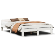 vidaXL fehér tömör fenyőfa ágy matrac nélkül 150 x 200 cm (855470) ágy és ágykellék