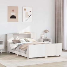vidaXL fehér tömör fenyőfa ágy matrac nélkül 160 x 200 cm ágy és ágykellék