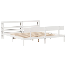 vidaXL fehér tömör fenyőfa ágy matrac nélkül 200 x 200 cm (3305809) ágy és ágykellék