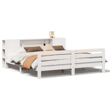 vidaXL fehér tömör fenyőfa ágy matrac nélkül 200 x 200 cm (3309891) ágy és ágykellék