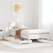 vidaXL fehér tömör fenyőfa ágy matrac nélkül 75 x 190 cm ágy és ágykellék