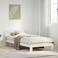 vidaXL fehér tömör fenyőfa ágy matrac nélkül 75 x 190 cm ágy és ágykellék