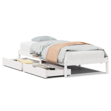 vidaXL fehér tömör fenyőfa ágy matrac nélkül 75 x 190 cm (3301421) ágy és ágykellék