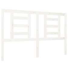 vidaXL fehér tömör fenyőfa ágyfejtámla 126 x 4 x 100 cm (818811) ágy és ágykellék